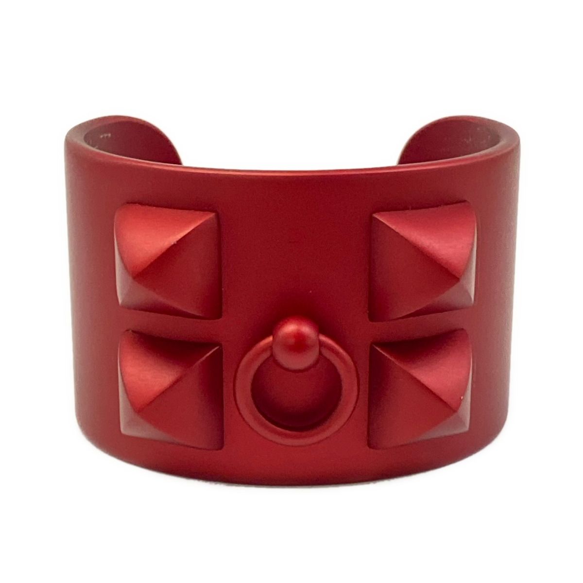 Hermes Bangle Medallioncollier de Chien Red Bracelet