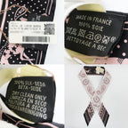 Hermes Heaven Twilly Cheval Coule Bandana Scarf Silk Pink Black White — view 9