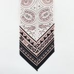Hermes Heaven Twilly Cheval Coule Bandana Scarf Silk Pink Black White — view 4