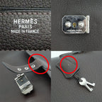 Hermes Sac a Depeches 41 Tote Brown Construction Togo Business — view 7