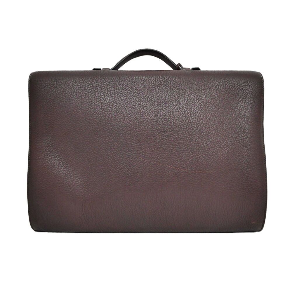 Hermes Sac a Depeches 41 Tote Brown Construction Togo Business — view 2