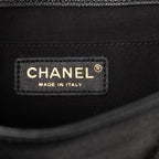 Chanel Triple CC Logo Quilted Chain Backpack Black Caviar Leather — view 5