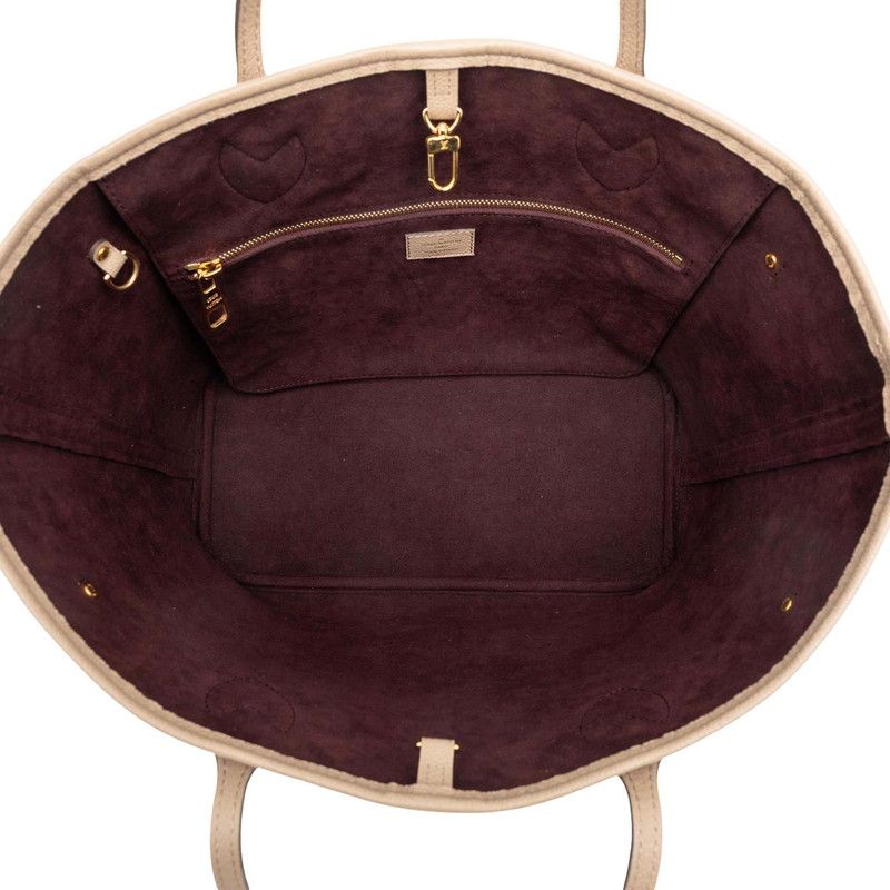 Louis Vuitton Monogram Empreinte Neverfull Tote Shoulder Bag Tourtrere Gray — view 4