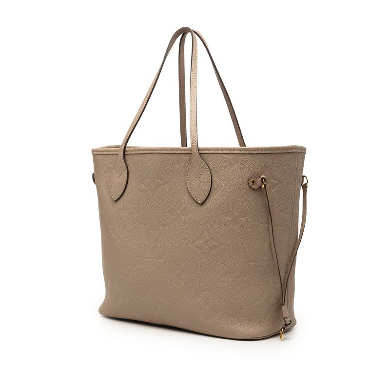 Louis Vuitton Monogram Empreinte Neverfull Tote Shoulder Bag Tourtrere Gray — view 2