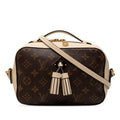 Louis Vuitton Monogram Saintonge Crossbody Shoulder Bag Brown Beige Leather