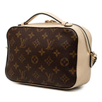 Louis Vuitton Monogram Saintonge Crossbody Shoulder Bag Brown Beige Leather — view 2