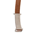 Hermes Hapi 2 Long Bracelet Brown Leather Metal — view 5