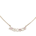 Chanel Heart CC Logo Necklace Gold Plated Rhinestone Bijuu