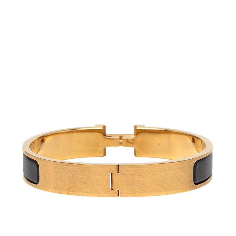 Hermes Click PM Bracelet Gold Black Plated — view 3