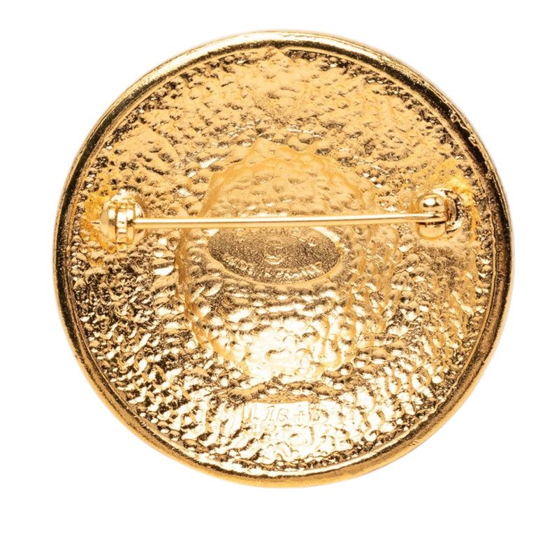Chanel Logo Brooch Gold Plated — view 2