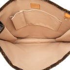 Louis Vuitton Monogram Sac Plat Tote Brown Leather — view 4