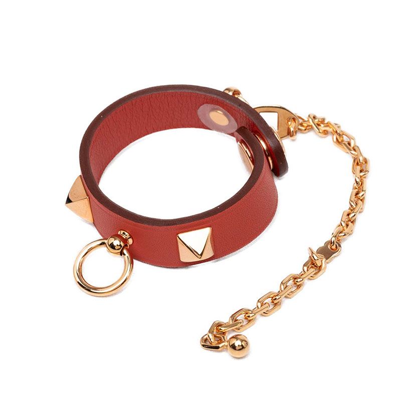 Hermes Rival Glove Holder Red Veau Swift Plated