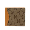 Gucci GG Canvas Bifold Wallet Beige Brown
