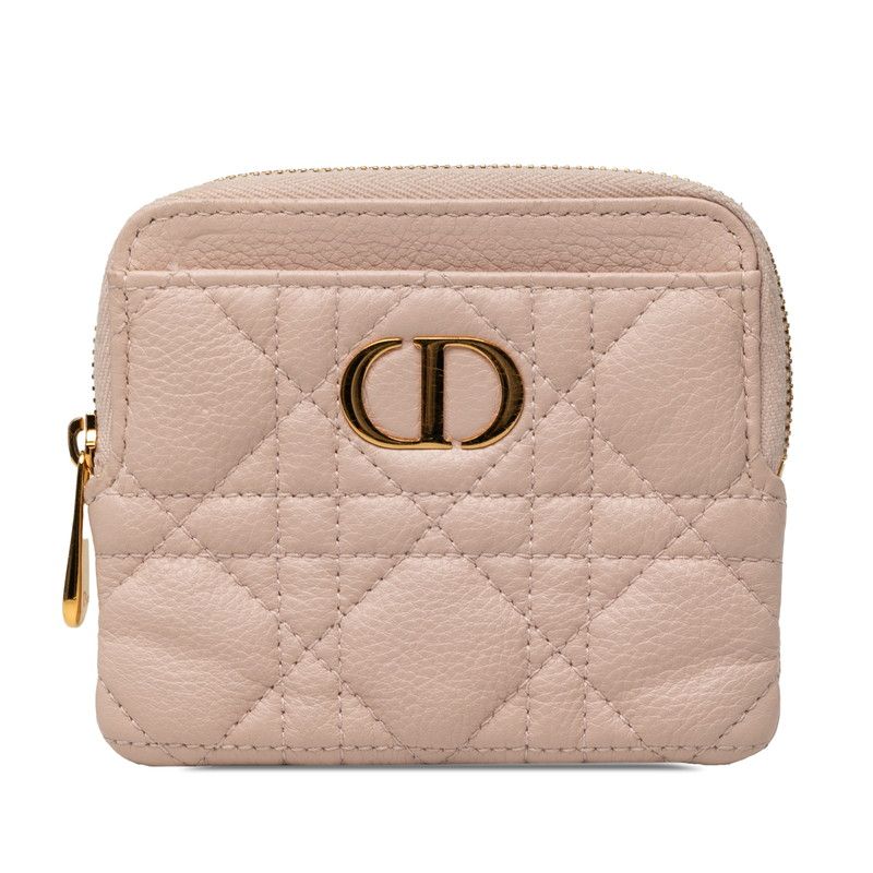 Dior Cannage Caro Coin Purse Pink Lavender Lambskin