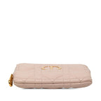 Dior Cannage Caro Coin Purse Pink Lavender Lambskin — view 3