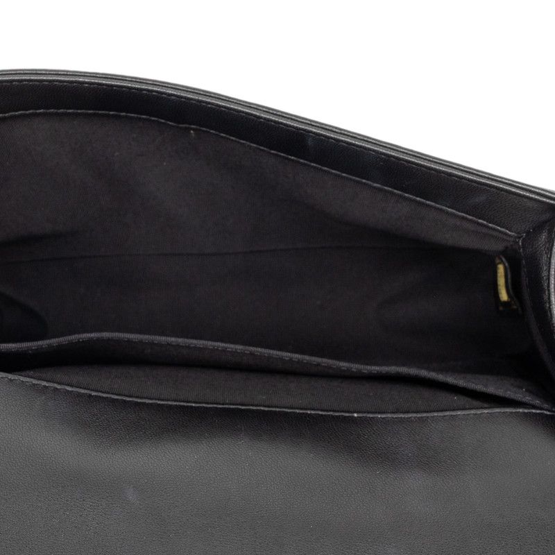 Chanel CC Logo Quilted Boy Chain Shoulder Bag Black Multicolor Lambskin — view 4
