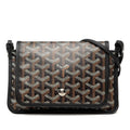 Goyard Plumet Crossbody Shoulder Bag Pouch Wallet Black Brown Leather