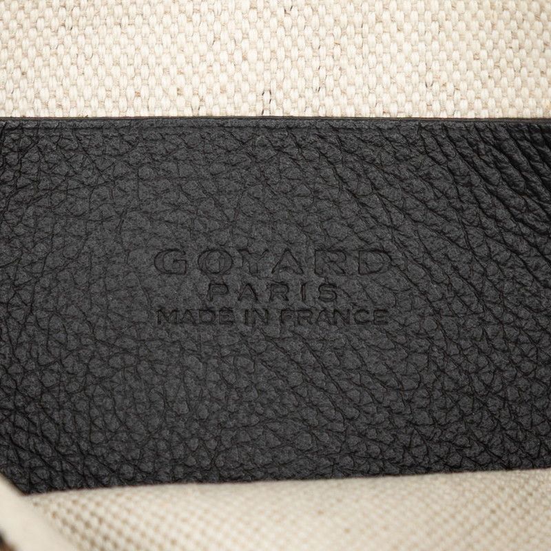 Goyard Plumet Crossbody Shoulder Bag Pouch Wallet Black Brown Leather — view 5