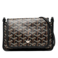 Goyard Plumet Crossbody Shoulder Bag Pouch Wallet Black Brown Leather