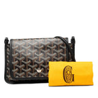 Goyard Plumet Crossbody Shoulder Bag Pouch Wallet Black Brown Leather — view 7