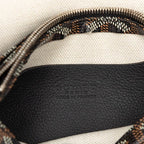 Goyard Plumet Crossbody Shoulder Bag Pouch Wallet Black Brown Leather — view 5