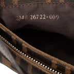 Fendi Zucca Mamma Bucket Shoulder Bag Brown Canvas Leather — view 6