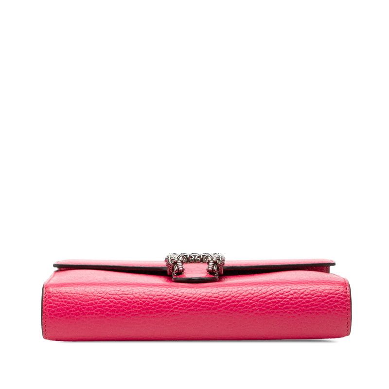 Gucci Dionysus Chain Wallet Shoulder Bag Crossbody Pink Leather — view 3