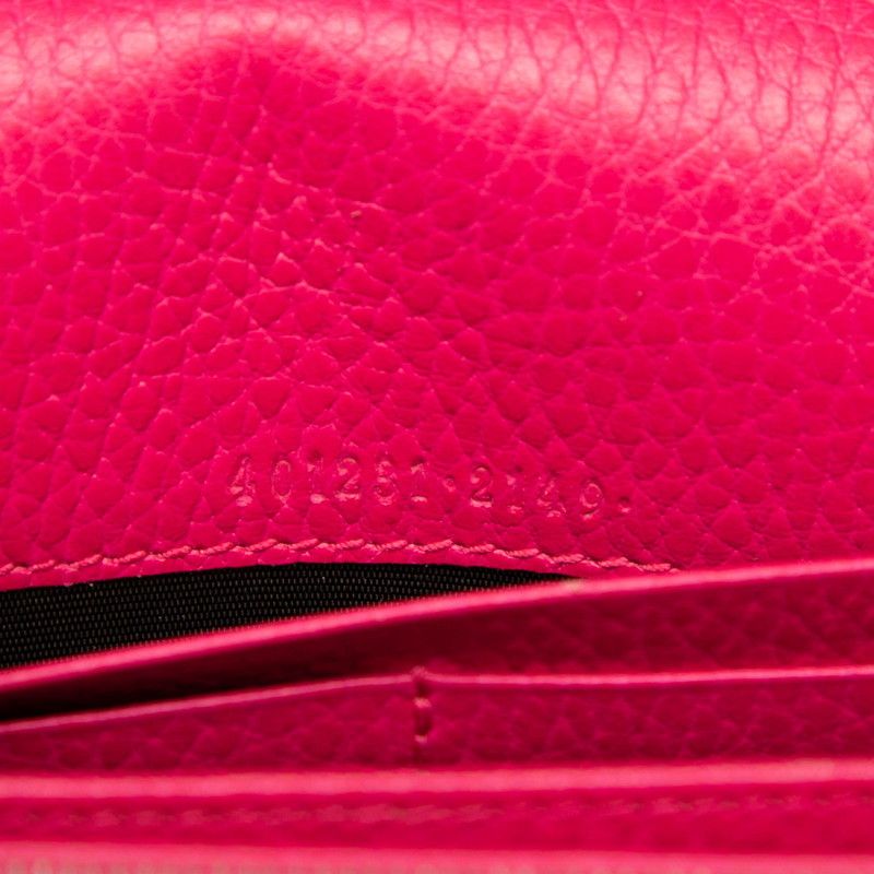 Gucci Dionysus Chain Wallet Shoulder Bag Crossbody Pink Leather — view 6