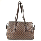 Louis Vuitton Shoulder Bag Chelsea Damier Canvas Ebene Brown