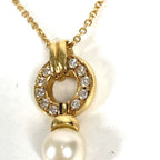 Tiffany & Co Necklace Door Knock Akoya Pearl Diamond Gold — view 4