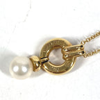 Tiffany & Co Necklace Door Knock Akoya Pearl Diamond Gold — view 9