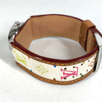 Louis Vuitton Watch Tumble Monogram Multicolor Canvas Blanc White — view 7