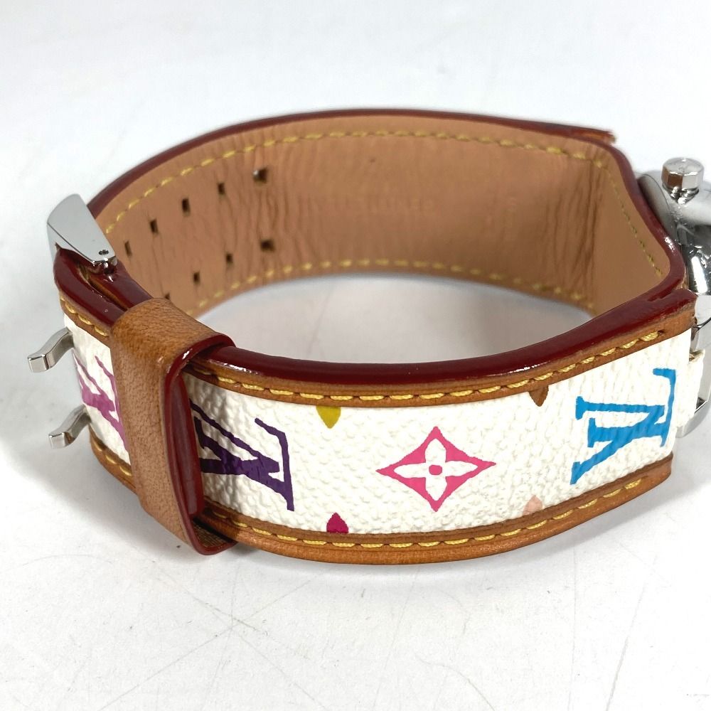 Louis Vuitton Watch Tumble Monogram Multicolor Canvas Blanc White — view 4