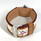Louis Vuitton Watch Tumble Monogram Multicolor Canvas Blanc White — view 6
