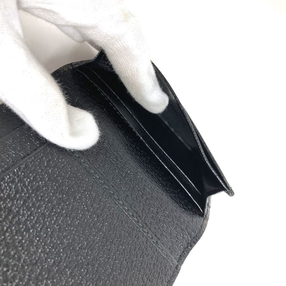 Gucci Card Case Double GG Logo Leather Black — view 9