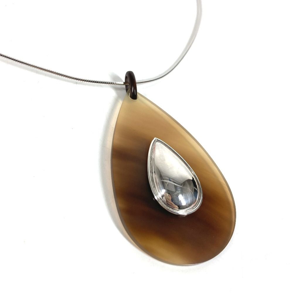 Hermes Necklace Buffalo Horn Brown — view 3