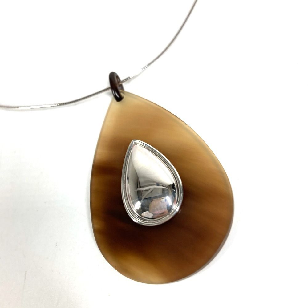 Hermes Necklace Buffalo Horn Brown — view 4