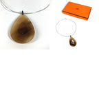 Hermes Necklace Buffalo Horn Brown — view 9