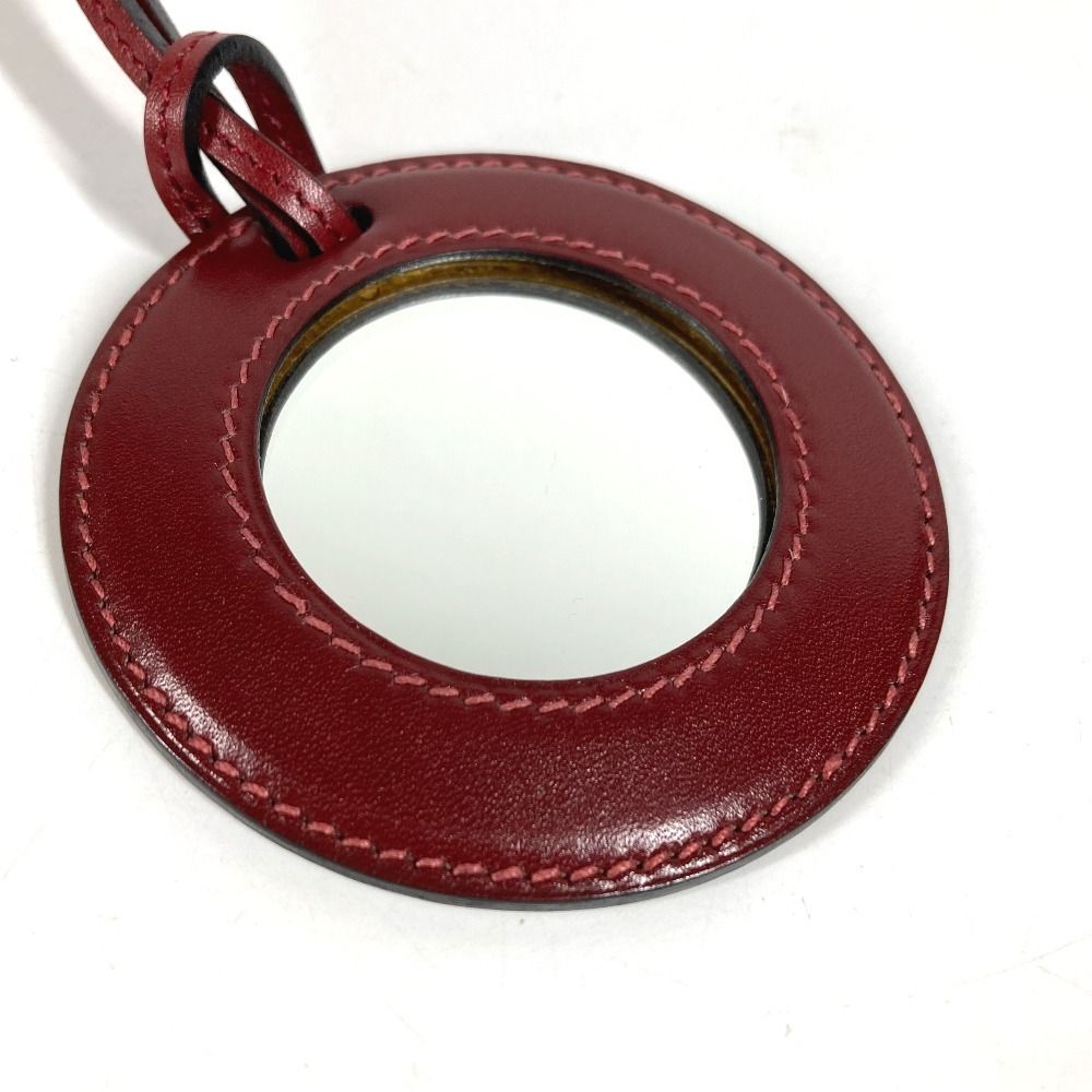 Hermes Necklace Mirror Leather Brown — view 2