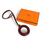 Hermes Necklace Mirror Leather Brown — view 7