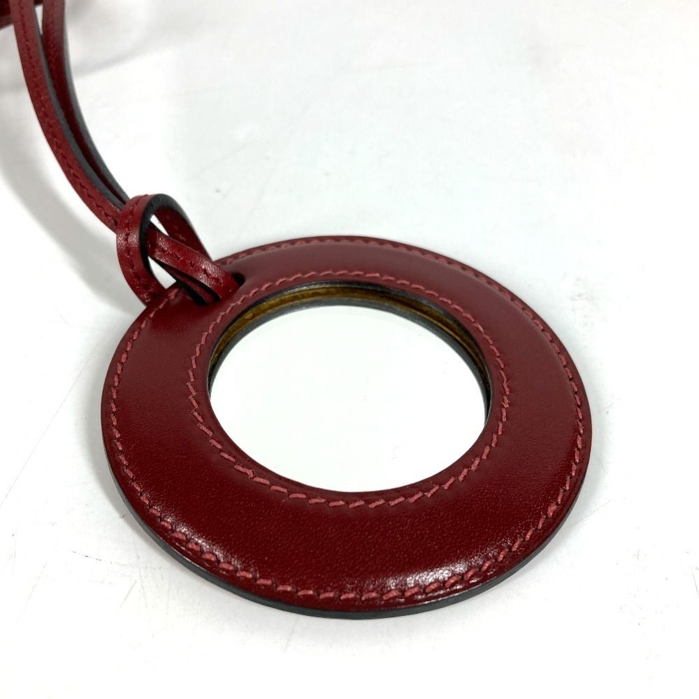 Hermes Necklace Mirror Leather Brown — view 4