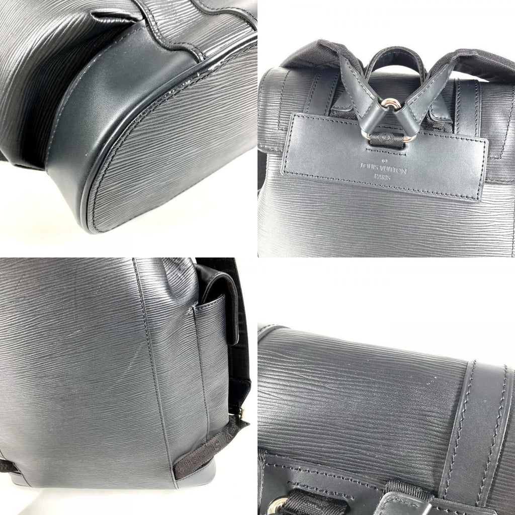 Louis Vuitton Backpack Christopher PM Epi Leather Noir Black — view 7