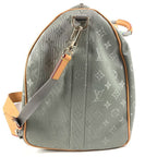 Louis Vuitton Boston Bag Keepall Bandouliere 50 Leather Canvas Gray — view 3