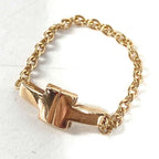 Tiffany & Co Ring T Two Chain Gold — view 4
