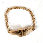 Tiffany & Co Ring T Two Chain Gold — view 2