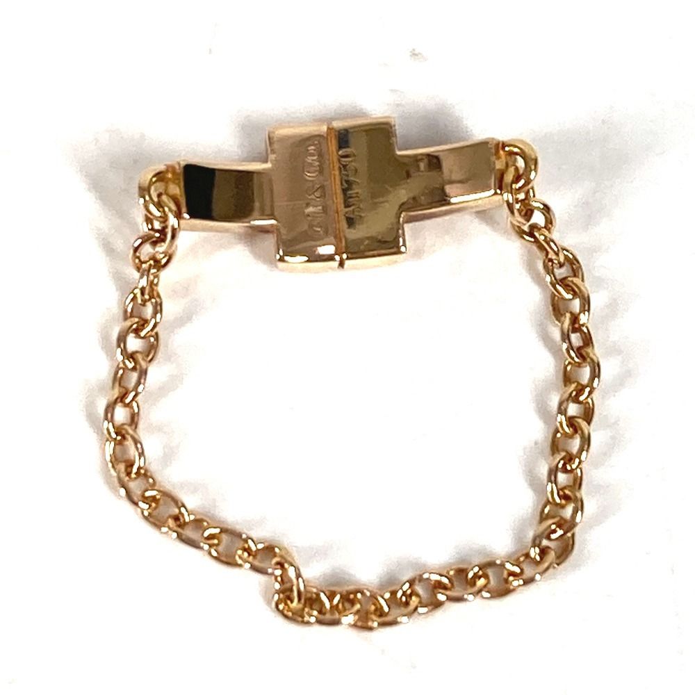 Tiffany & Co Ring T Two Chain Gold — view 6
