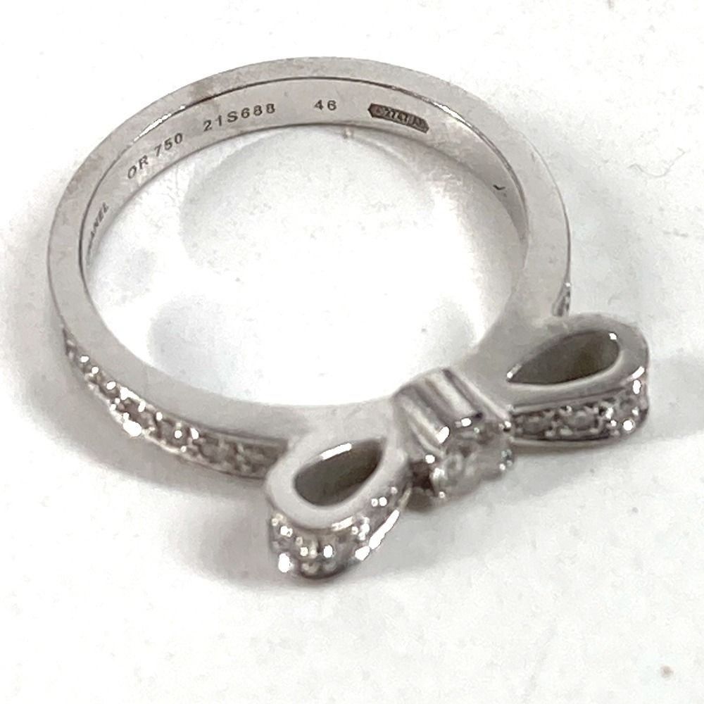 Chanel Ring Ribbon Diamond Silver — view 3