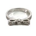 Chanel Ring Ribbon Diamond Silver
