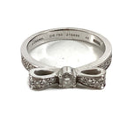 Chanel Ring Ribbon Diamond Silver