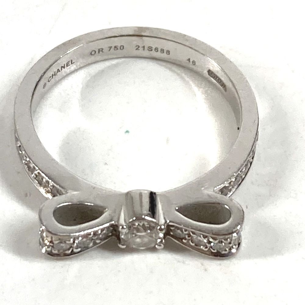 Chanel Ring Ribbon Diamond Silver — view 6